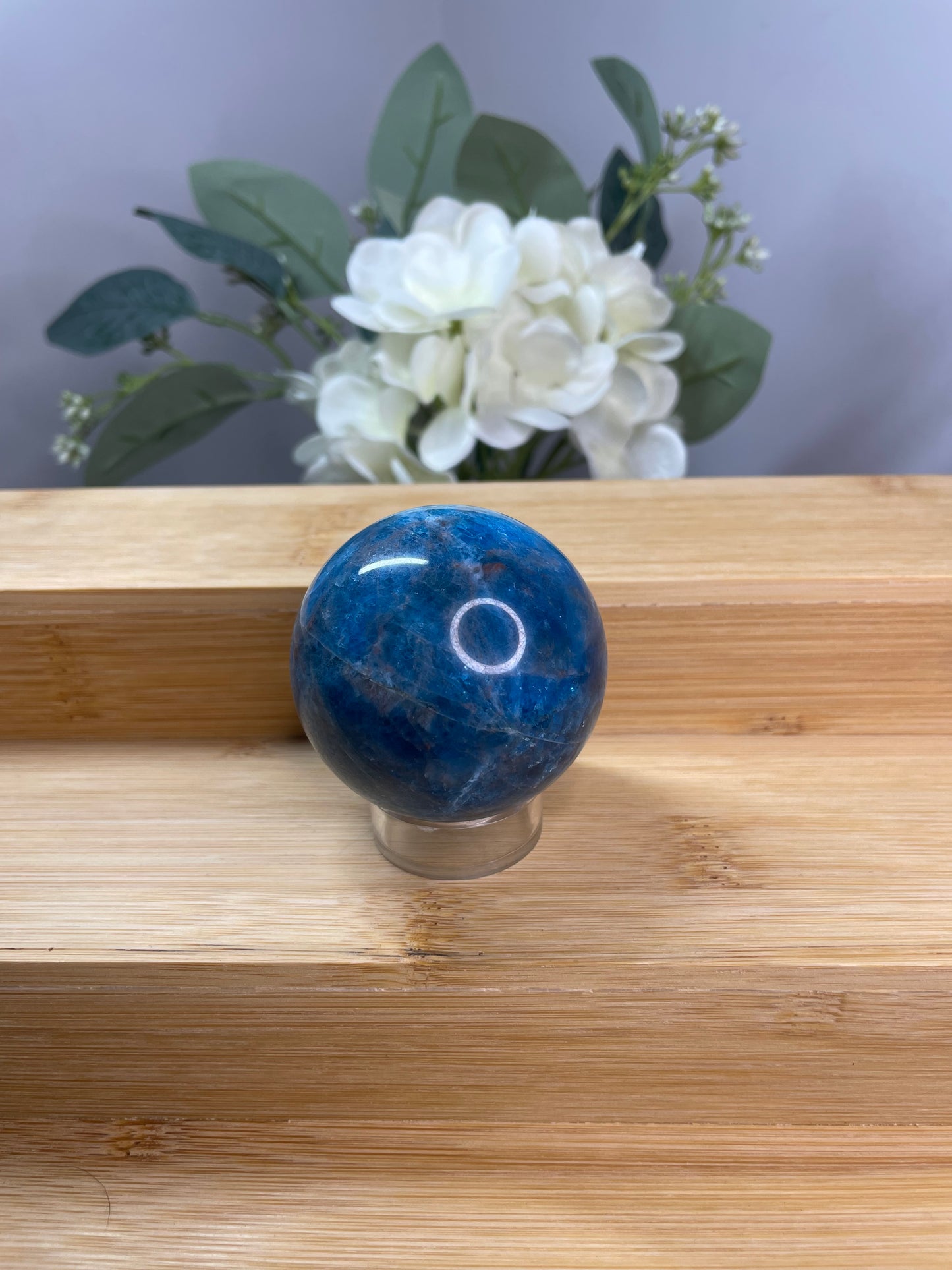 Blue Apatite Sphere