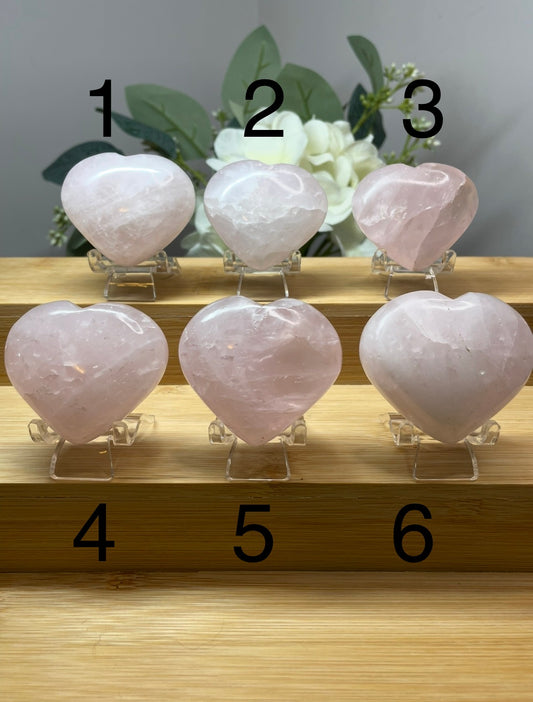 Rose Quartz Heart