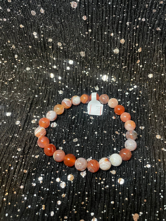 Carnelian Bead Bracelet