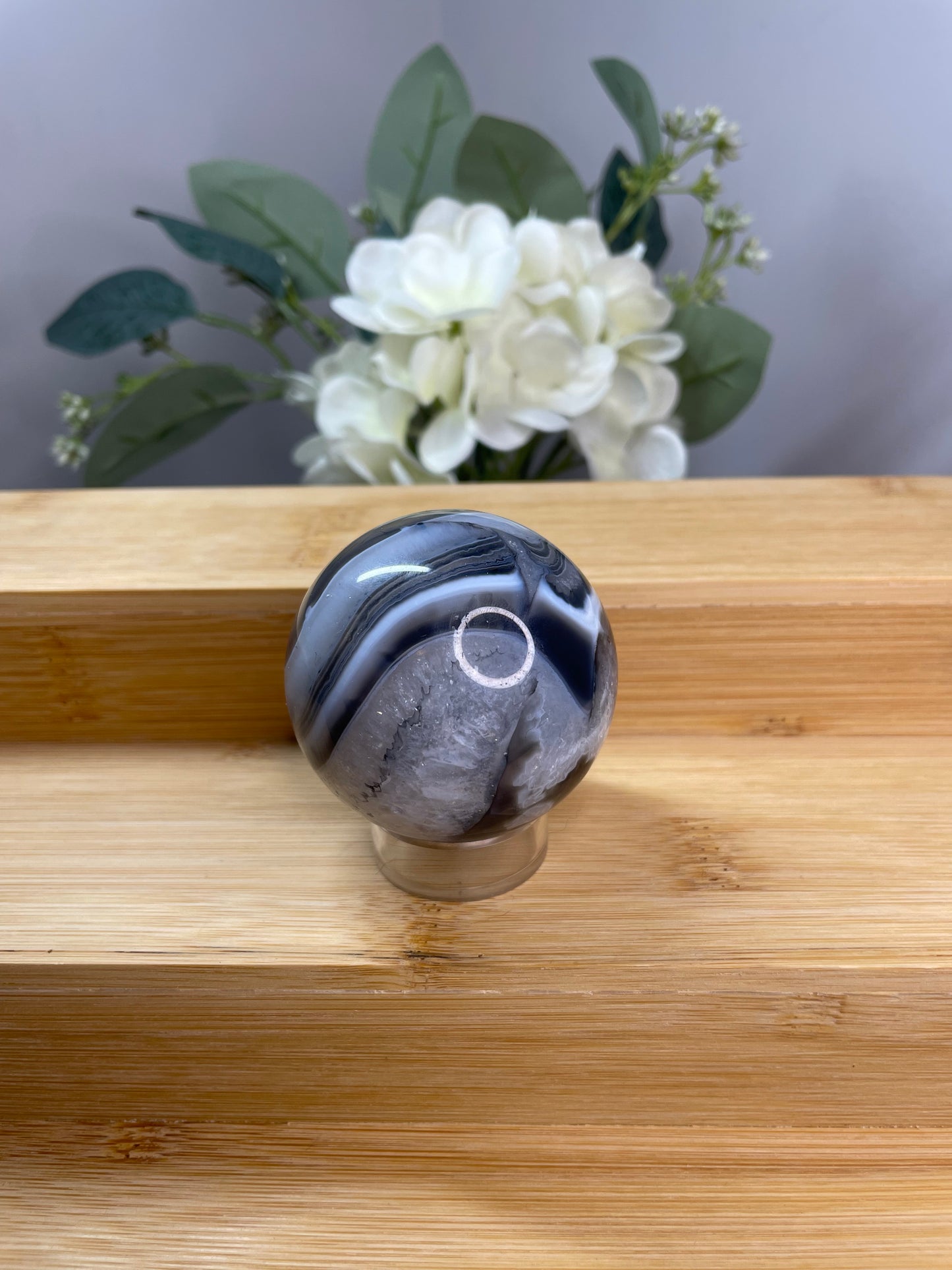 Black Agate Sphere
