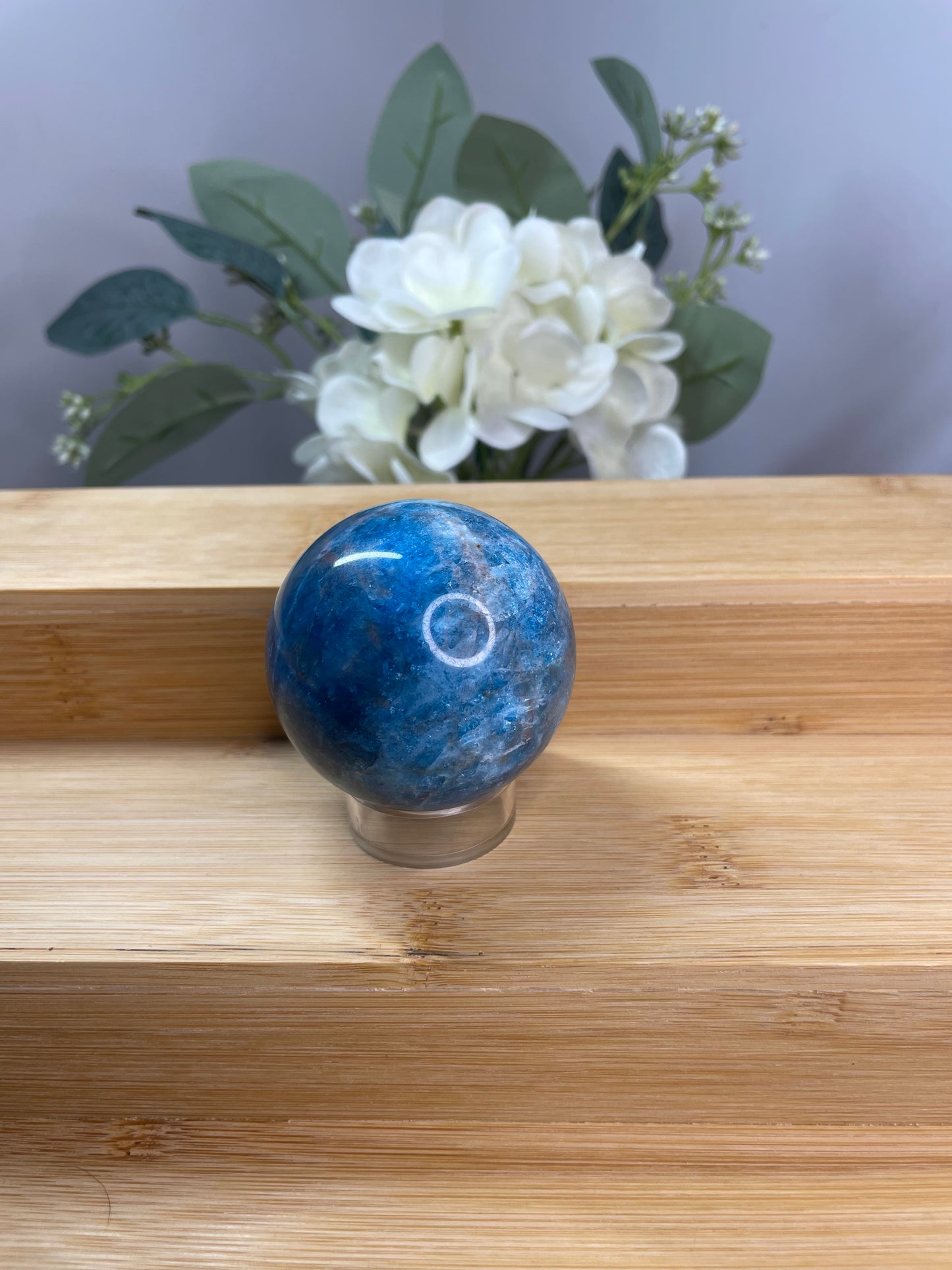 Blue Apatite Sphere