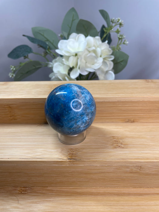 Blue Apatite Sphere