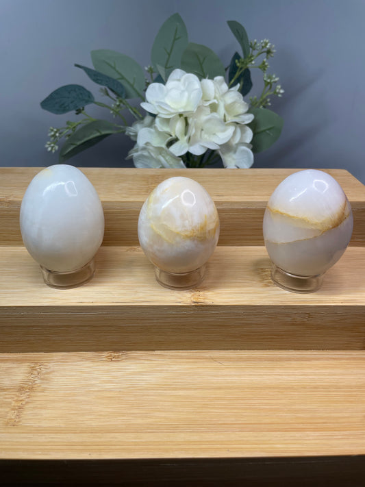 White Calcite Egg