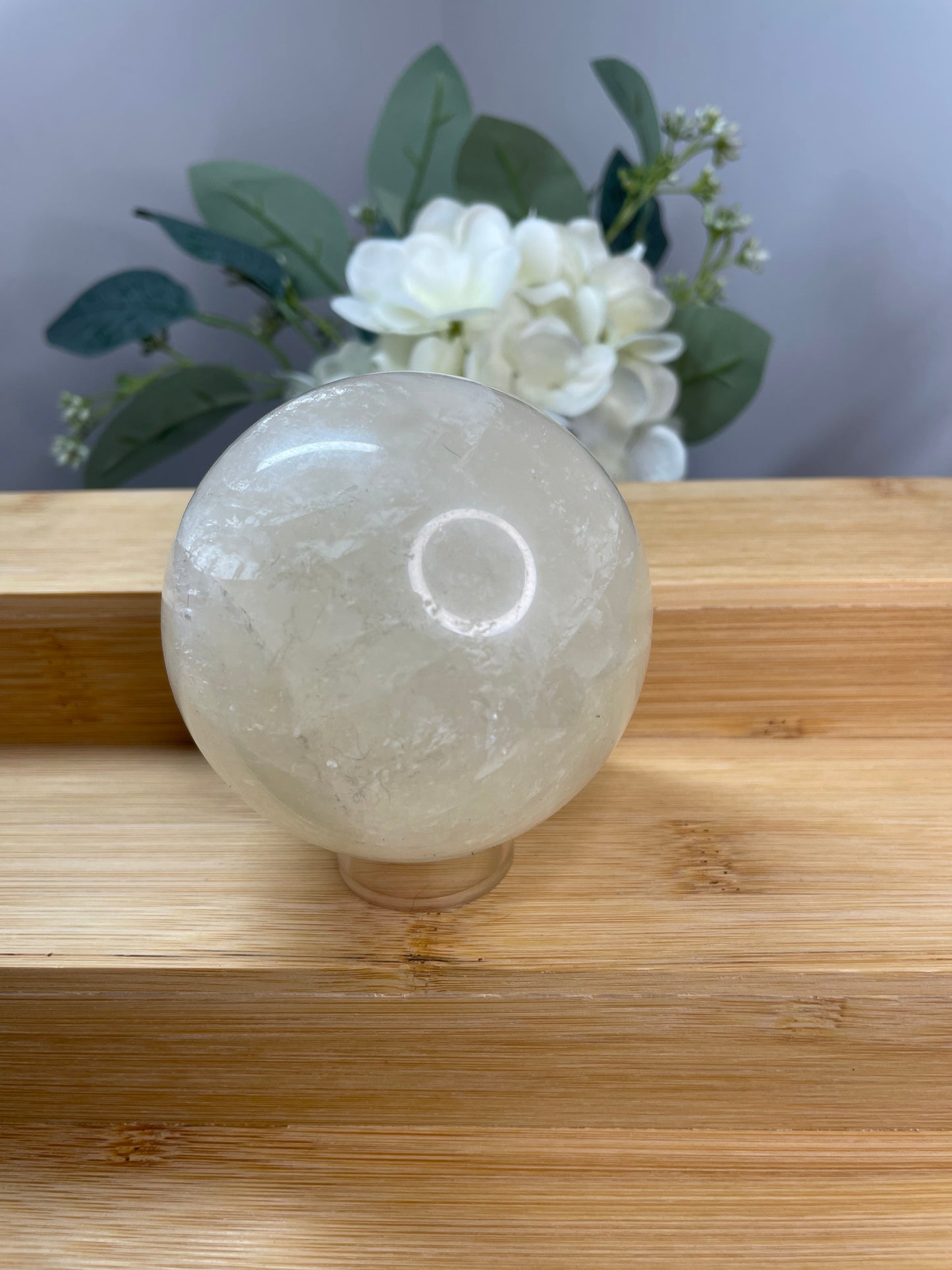 Pale Yellow Calcite Sphere