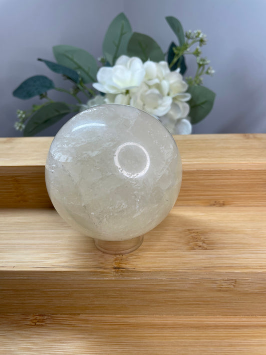 Pale Yellow Calcite Sphere