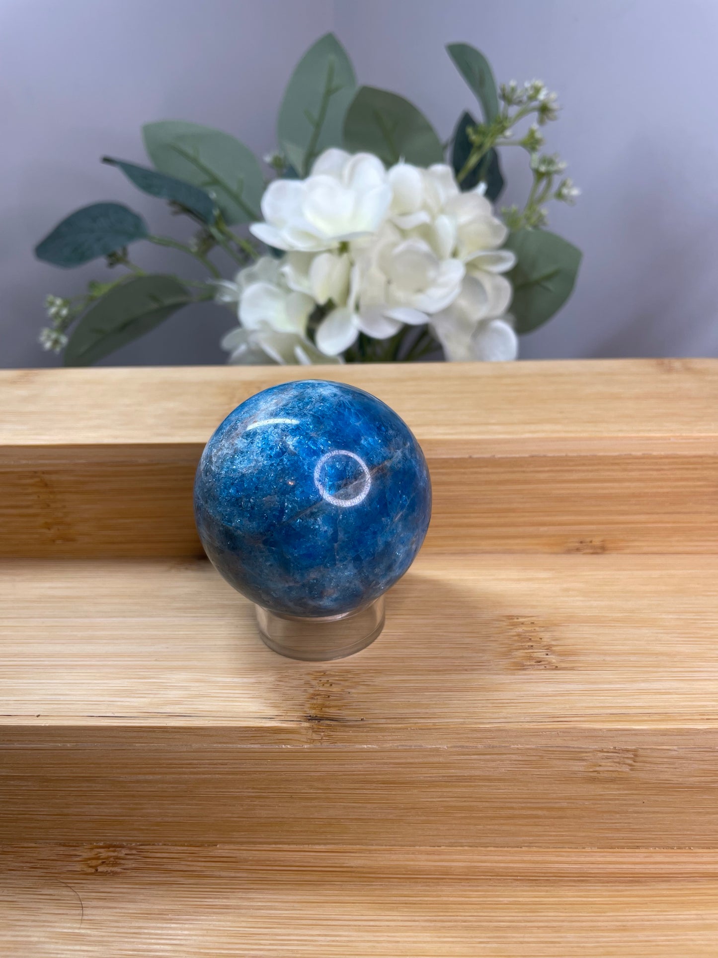 Blue Apatite Sphere