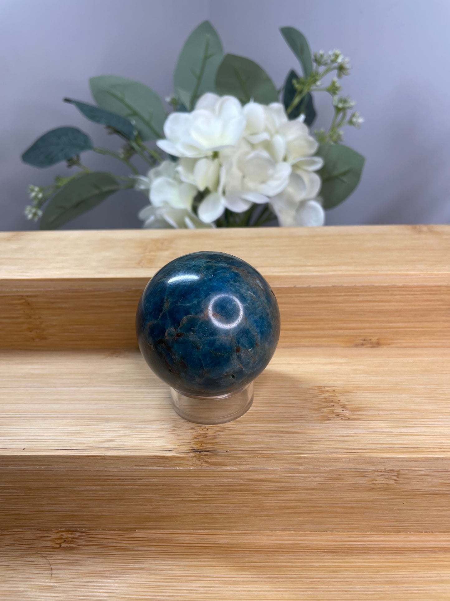 Blue Apatite Sphere