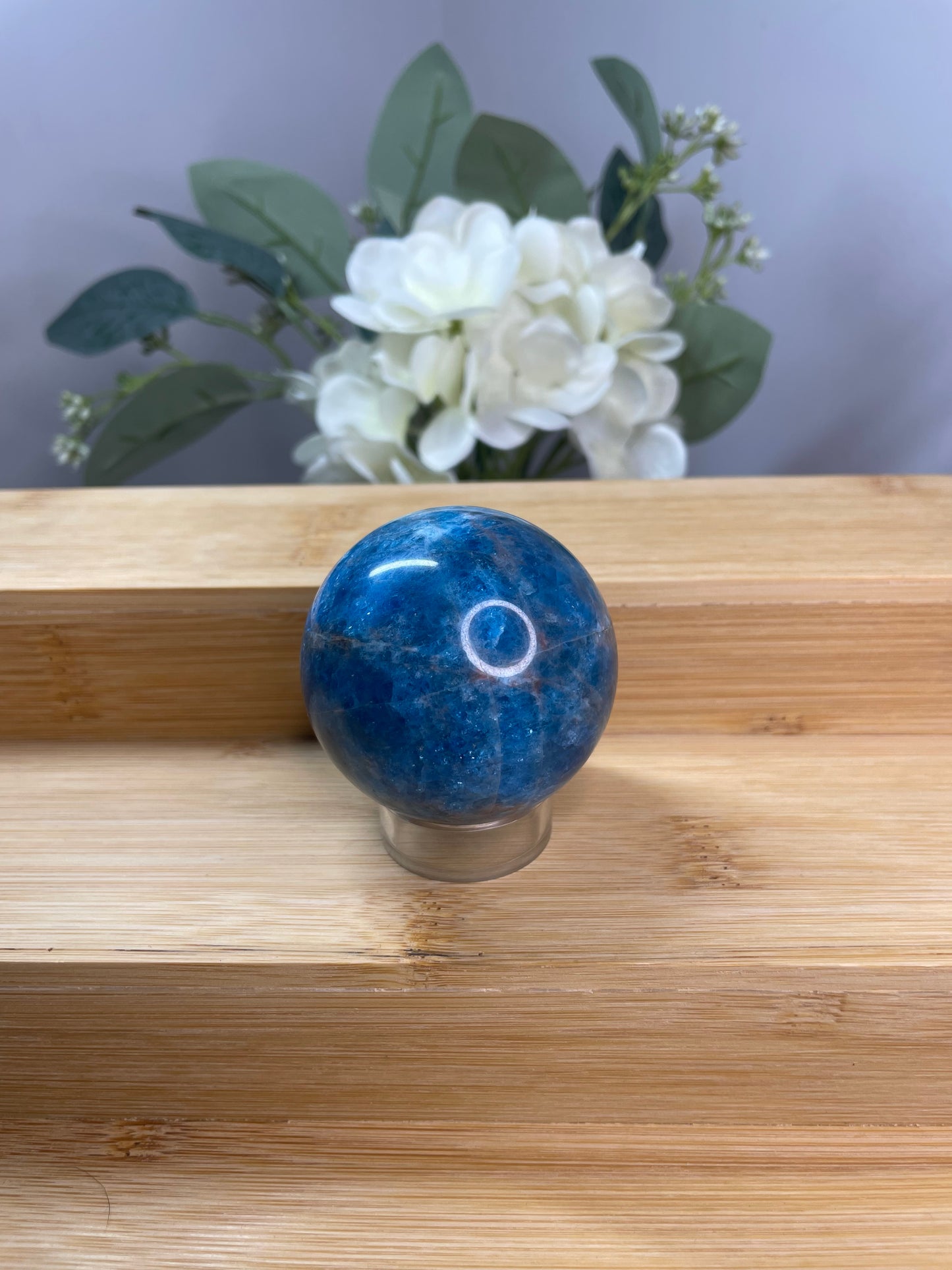 Blue Apatite Sphere