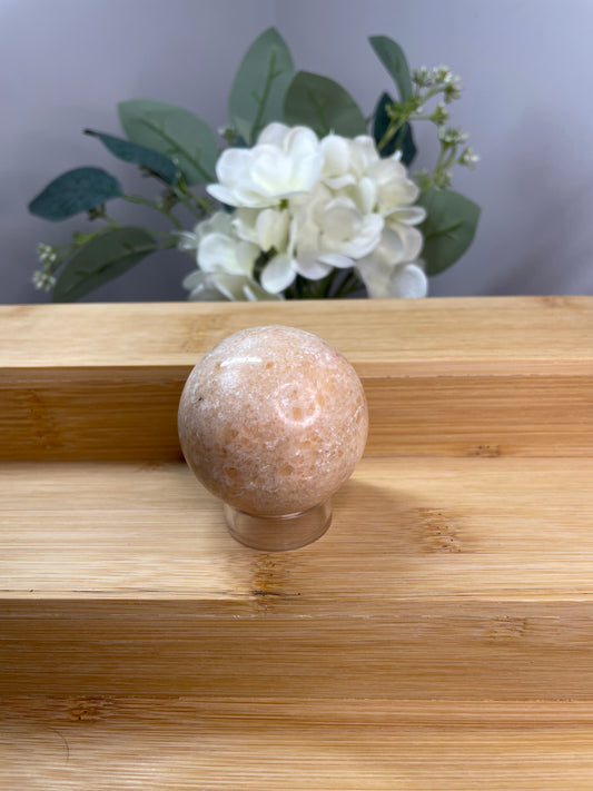 Pale Orange Calcite Sphere