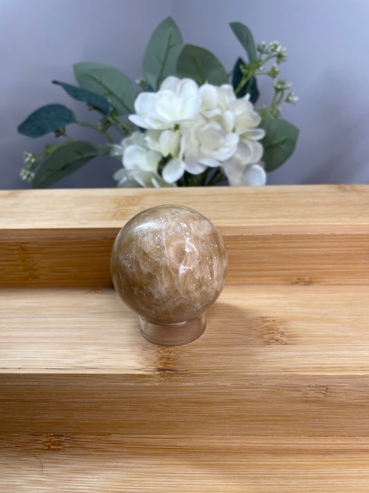 Honey Calcite Sphere