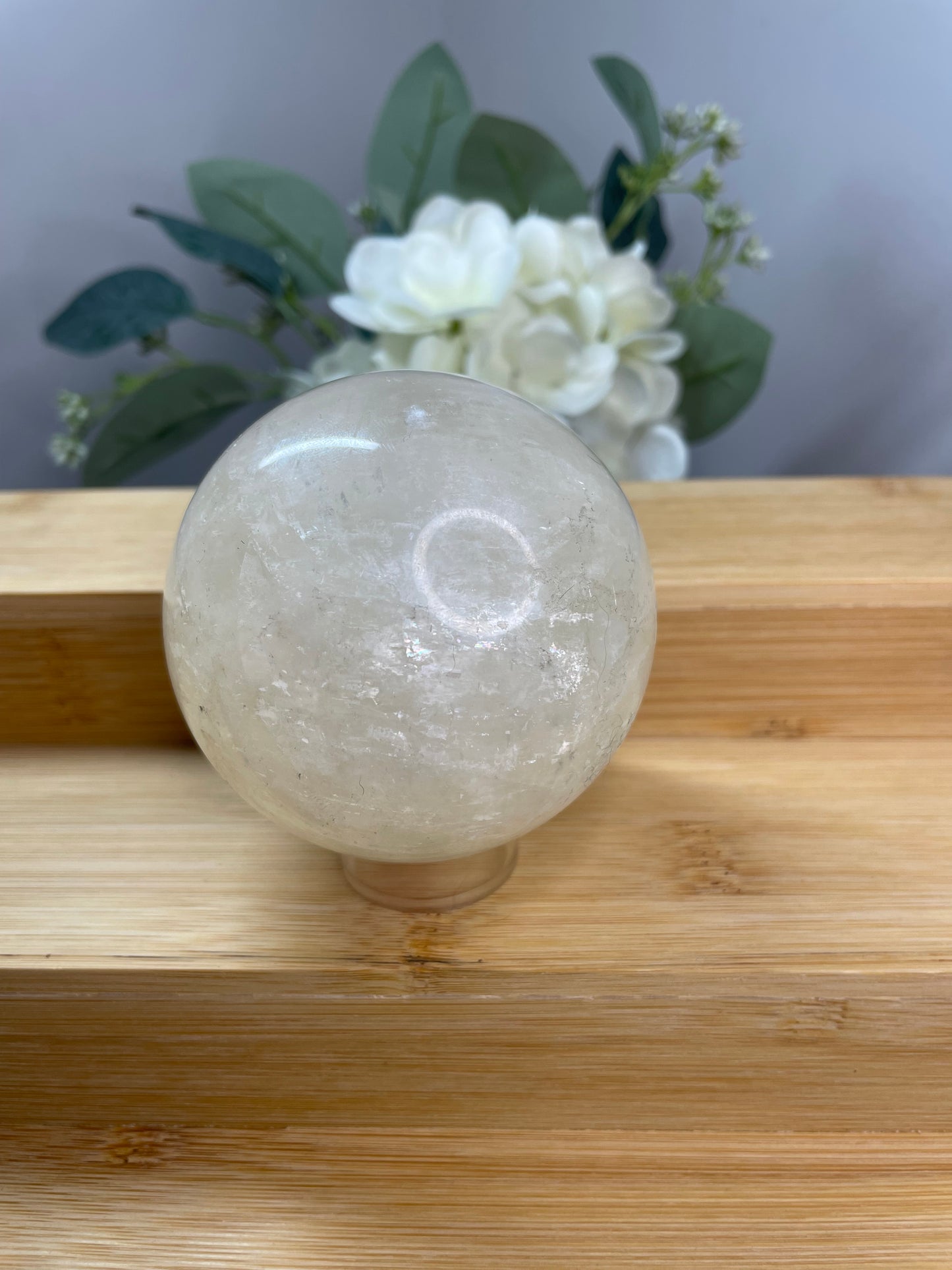 Pale Yellow Calcite Sphere