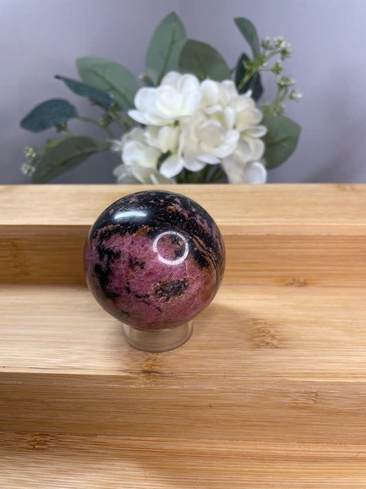 Rhodonite Sphere