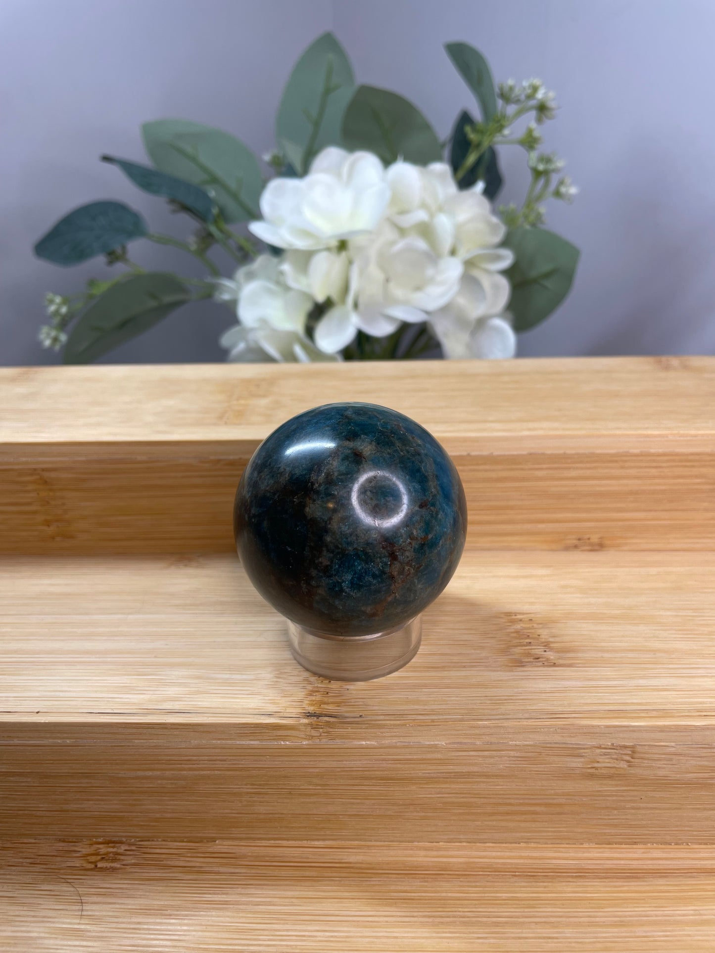 Blue Apatite Sphere