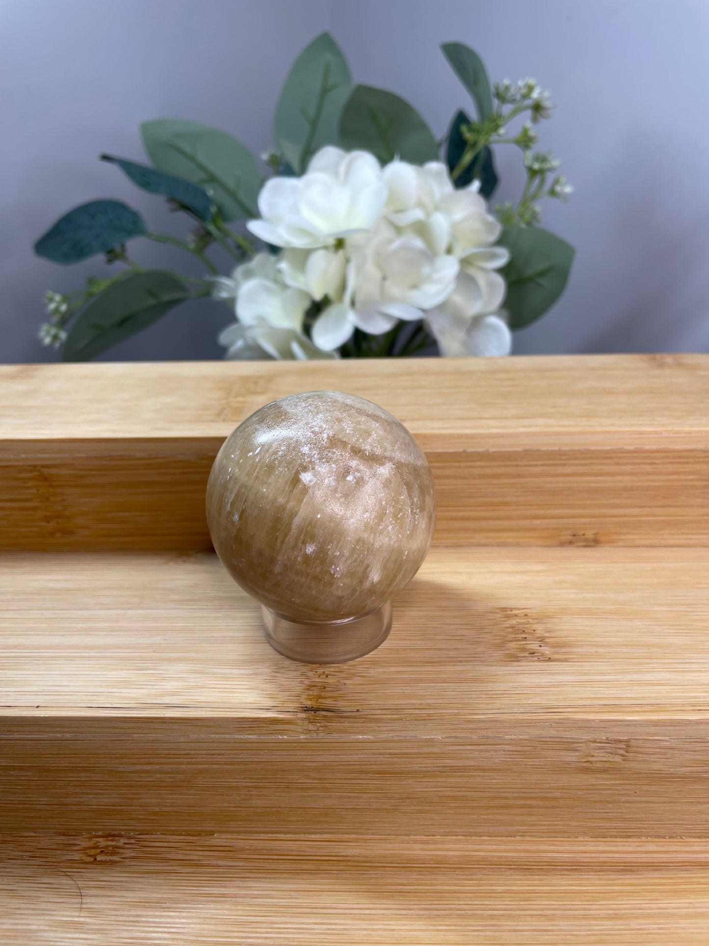 Honey Calcite Sphere