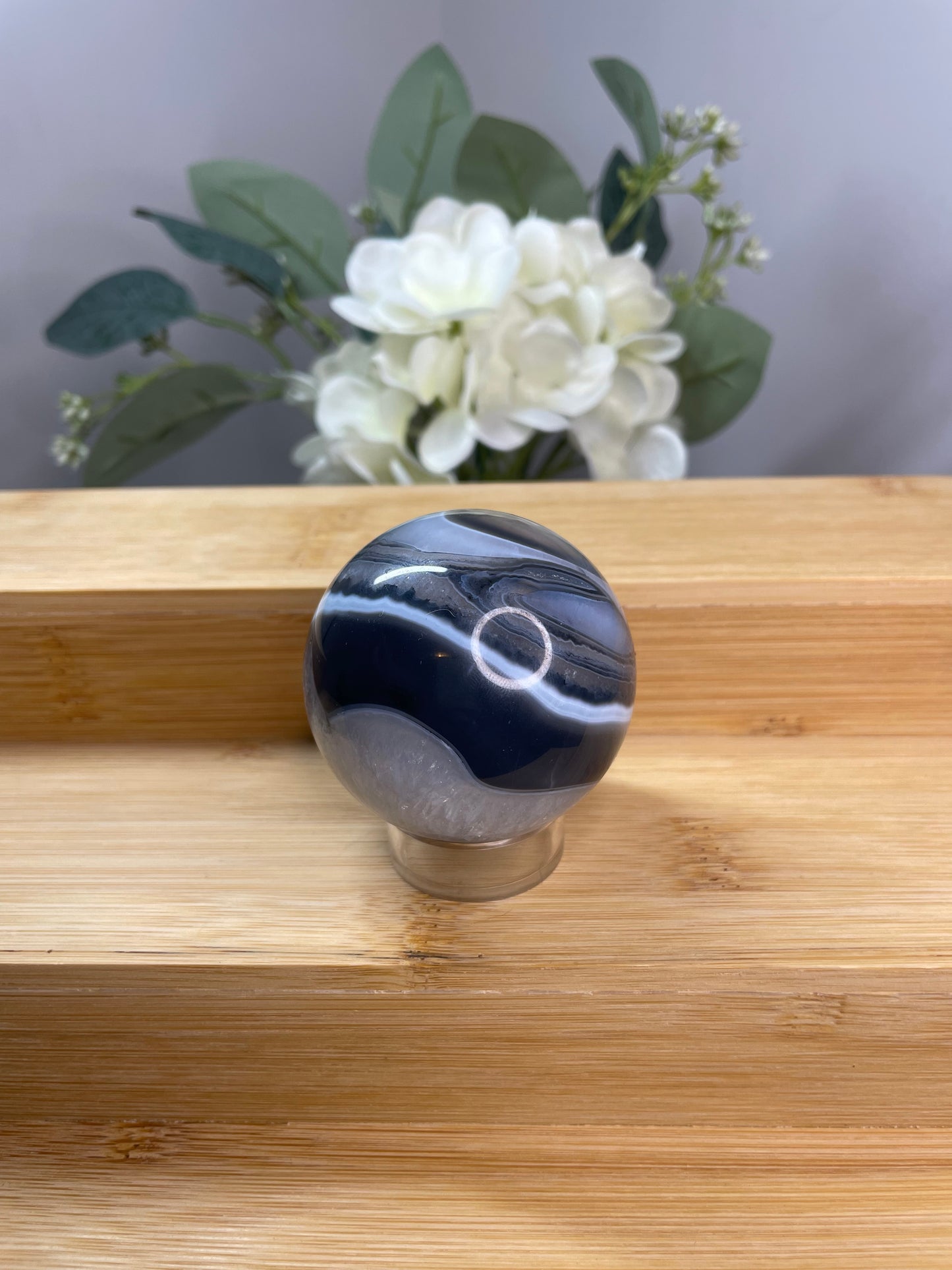 Black Agate Sphere