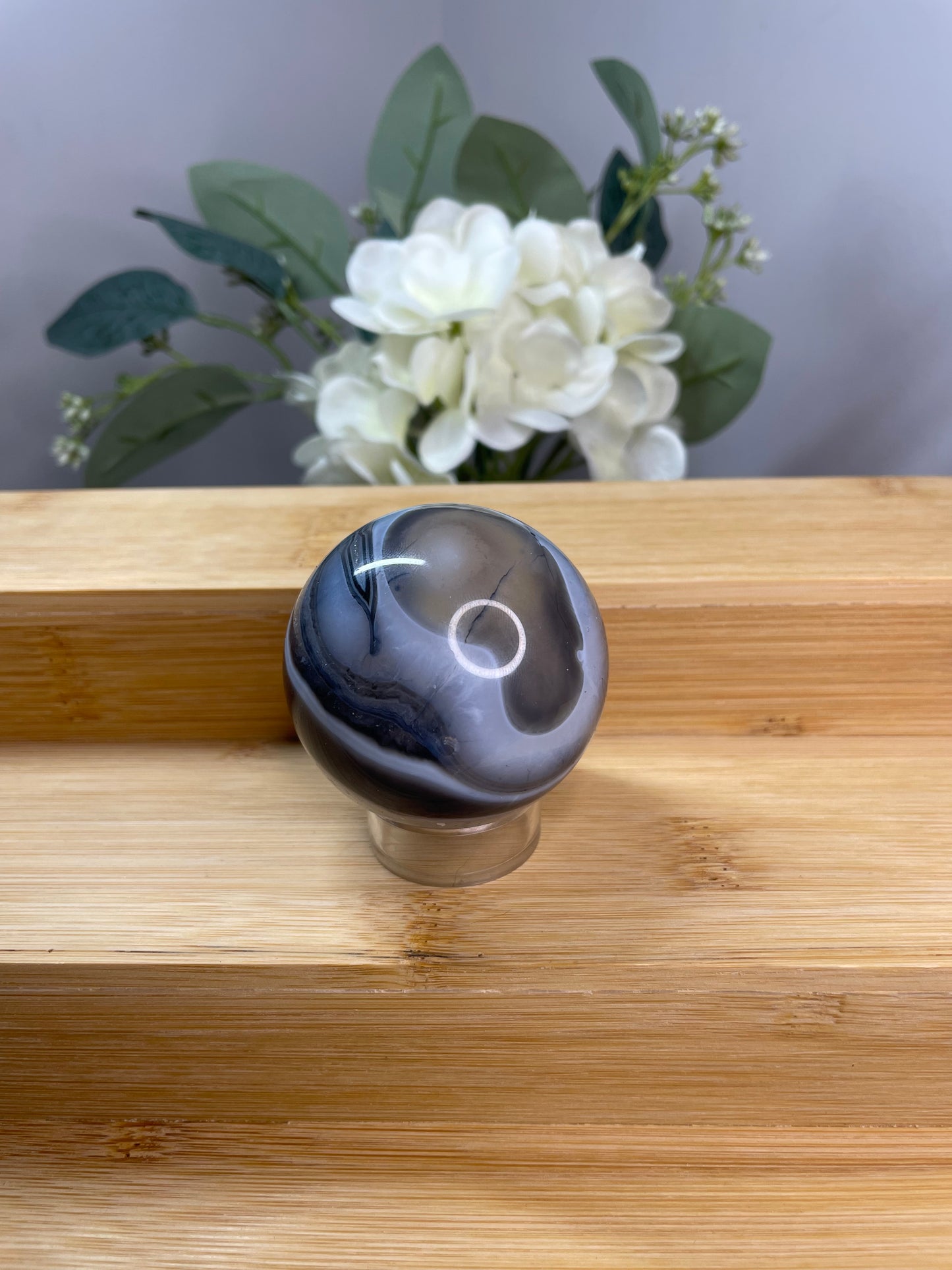 Black Agate Sphere