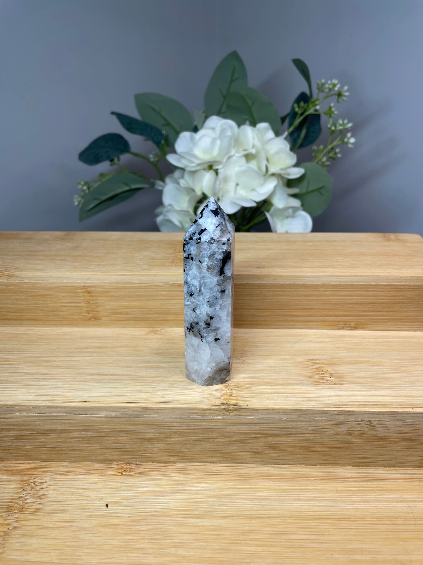 Rainbow Moonstone Point