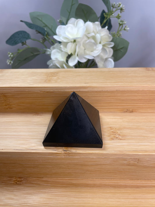 Black Agate Pyramid