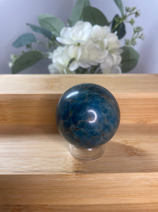 Blue Apatite Sphere