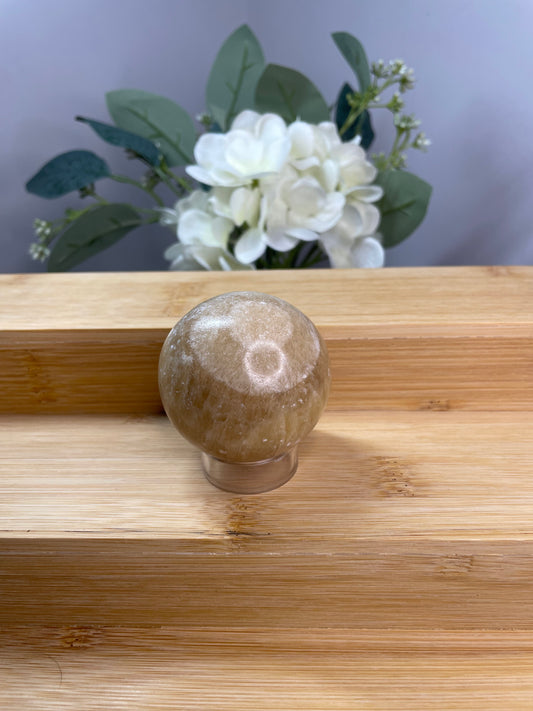 Honey Calcite Sphere