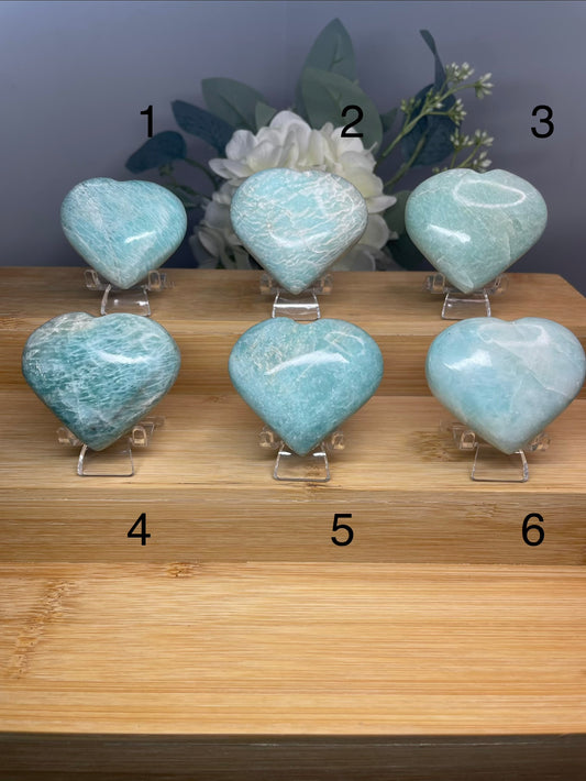 Amazonite Heart