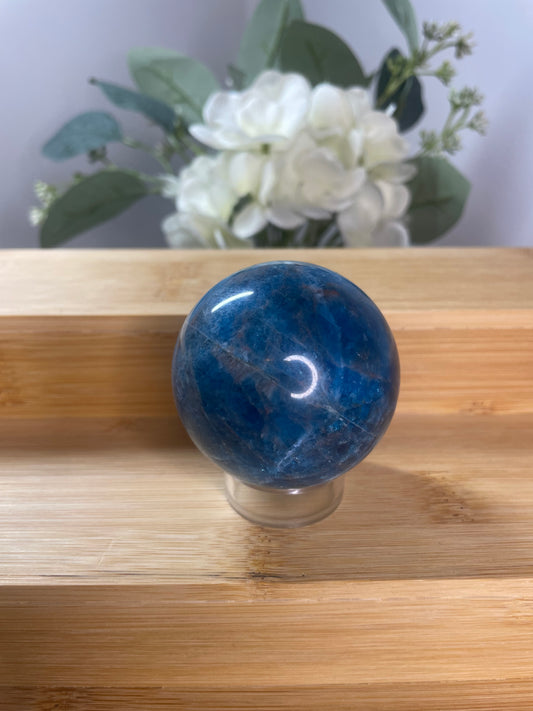 Blue Apatite Sphere