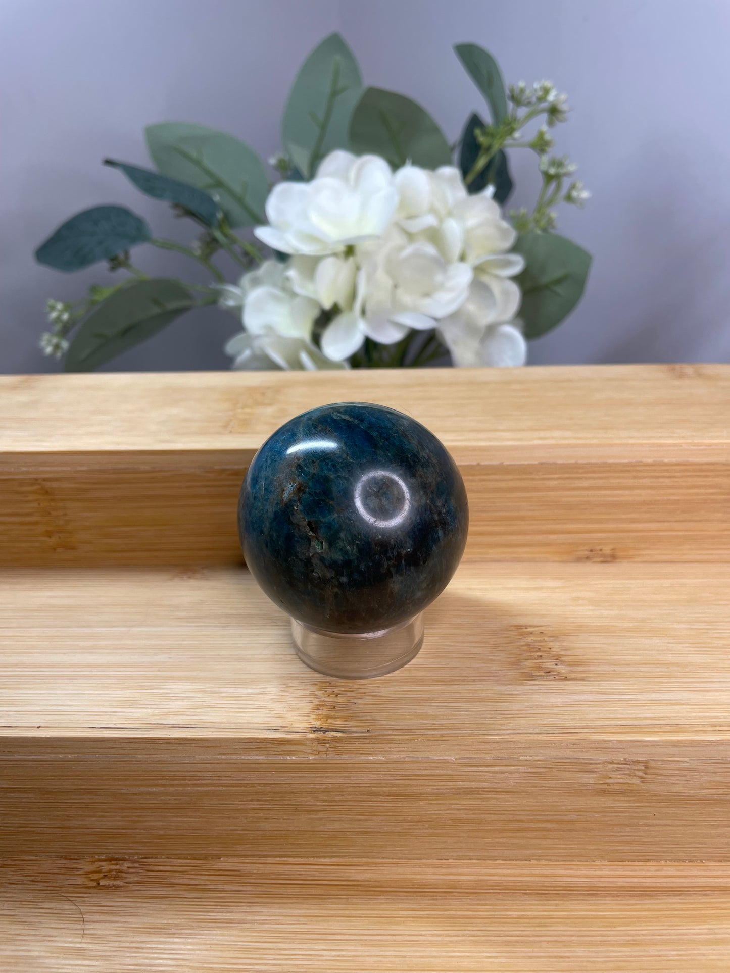Blue Apatite Sphere