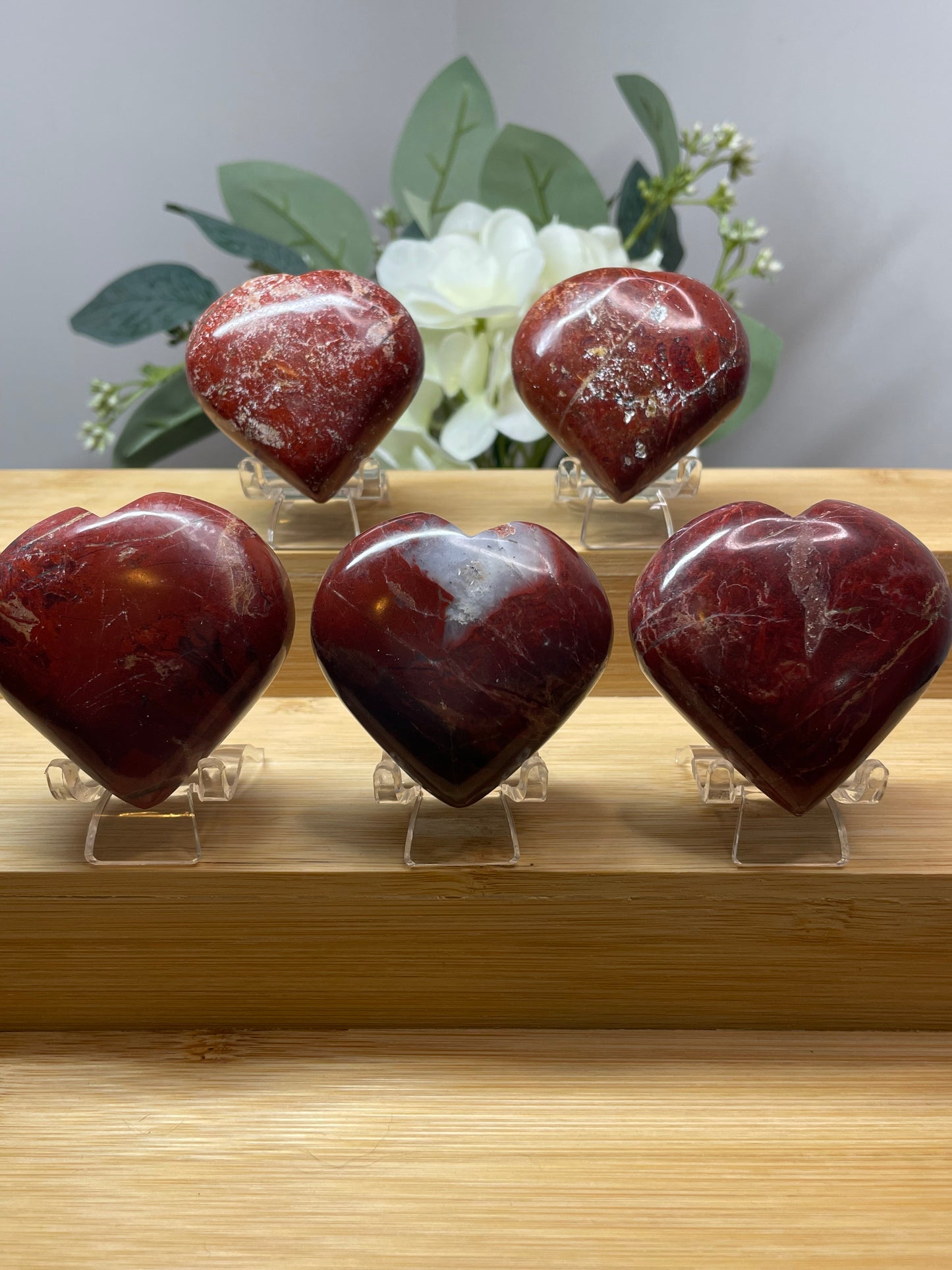 Red Jasper Heart