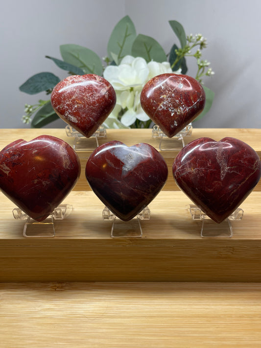 Red Jasper Heart