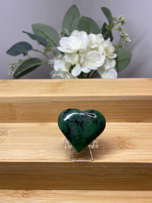Ruby Zoisite Heart