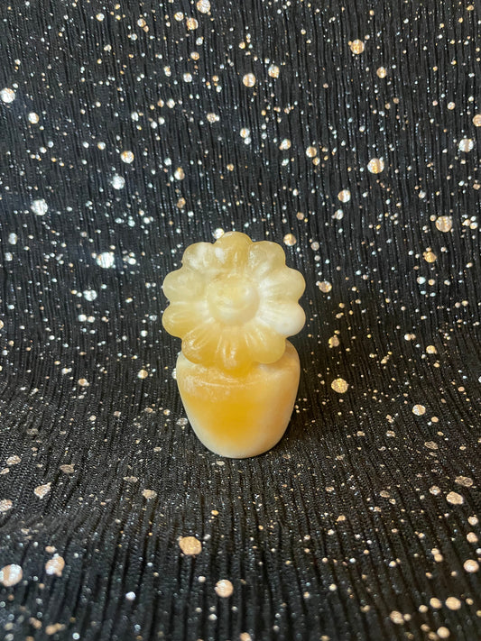 Yellow Calcite Sunflower