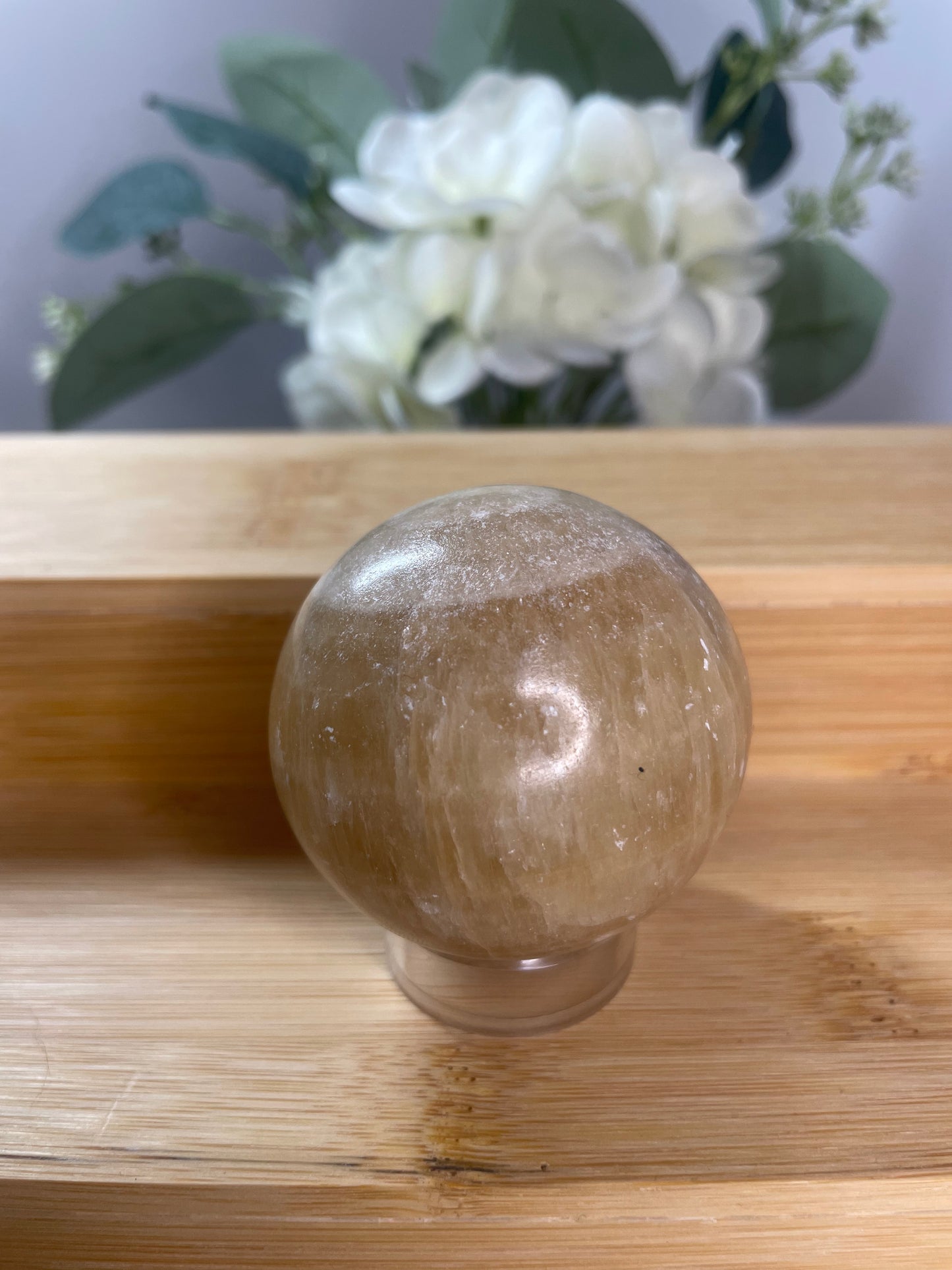 Honey Calcite Sphere