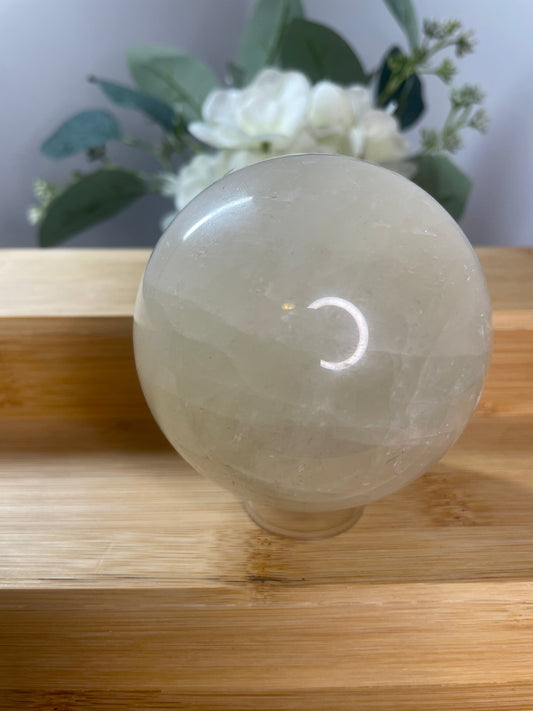 Pale Yellow Calcite Sphere