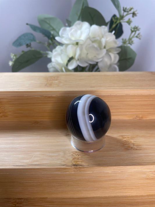 Mini Black Agate Sphere